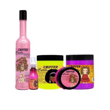 Imagem de Kit Coiffer Cliente Curls Coiffer (5 Unidades) Para Cabelos Crespos, C