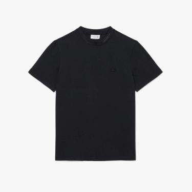 Imagem de Camiseta piqué com marca de jacquard - Lacoste, GG, Preto