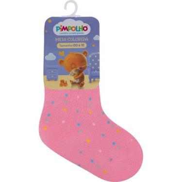 Imagem de Meia Infantil Colorida Tamanho 00 ao 15 Feminina - Pimpolho,  00 ao 15