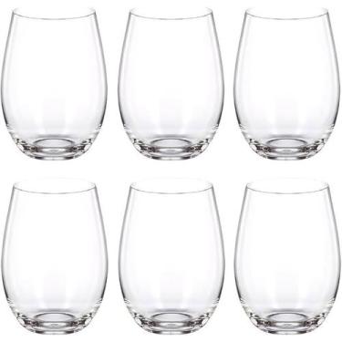 Imagem de Jogo com 6 Copos de Vidro Esmerald 470ml Design Elegante e Resistente 