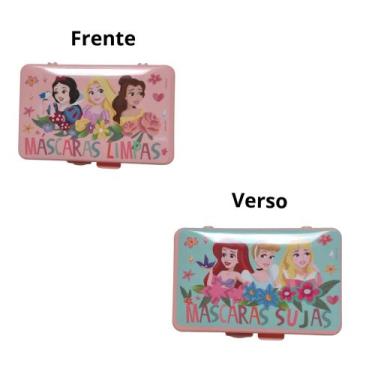 Imagem de Porta Máscara Duplo - Princesas Da Disney - Plasútil