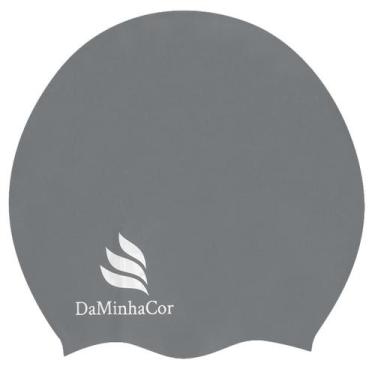 Imagem de Touca De Natação Afro M Daminhacor, Cinza