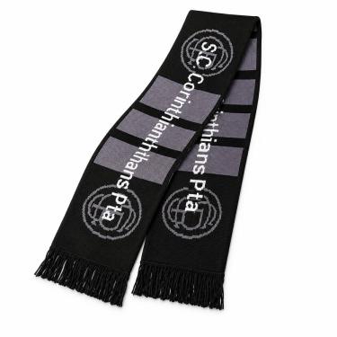 Imagem de 6UN Cachecol Corinthians Lã Inverno Tricô Torcedor Unissex