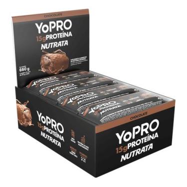 Imagem de YoPro Bar 55g - Display com 12 unidades Chocolate Nutrata