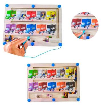 Imagem de Brinquedo Educativo Infantil Magnético Interativo Pedagógico - FidgetT