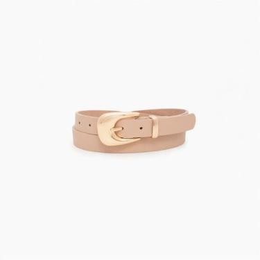 Imagem de Cinto Feminino Básico Fivela Dourada - Lika Bijuterias, Rosê