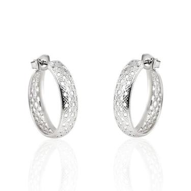 Imagem de Brinco Feminino Argola Tarraxa Básico Aço Inox Antialérgico - Couti