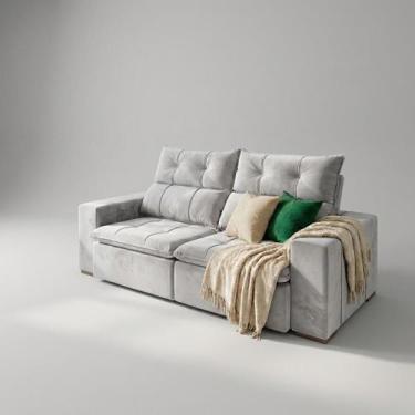 Imagem de Sofá Retrátil E Reclinável Duda 1.60 Pillow Top Confortável - Bressian