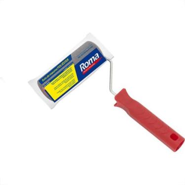 Imagem de Rolo Poliester Roma Cinza 09Cm Com Cabo 430 09 - ROMA PINCEIS
