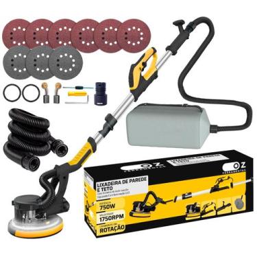 Imagem de Lixadeira Teto Parede Telescópica Led Saco Coletor 220v 750w - OZ, 220