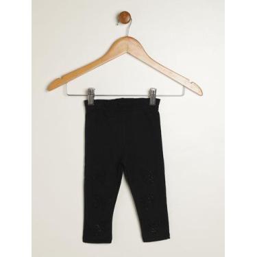 Imagem de Calça Legging Molecotton Infantil Para Bebê - PRETO - Kiko e kika, Pre