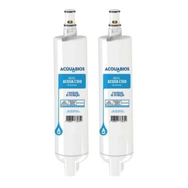 Imagem de Kit 2 refil filtro purificador acqua cs10 34/31 consul ultrafiltração 