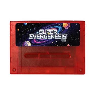 Imagem de Cartão TF De 8GB Super EVERGENESIS V12 3000 Em 1 Para Console SFC De 1