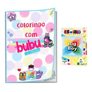Imagem de Livro De Colorir Bubu E As Corujinhas 32 Desenhos + Giz - Big Boy