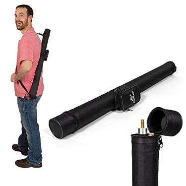 Imagem de EastPoint Sports Estojo de bilhar de tubo de luxo – Estojo rígido, serve para 2 varetas de piscina com menos de 147 cm