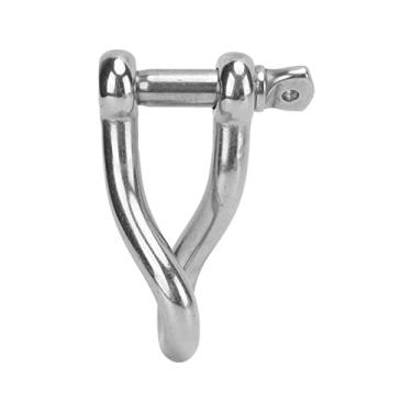 Imagem de Manilha de torção, manilha de torção marinha 12mm/0.47in aço inoxidável forte capacidade de rolamento à prova de ferrugem resistência ao desgaste para iates lanchas navios