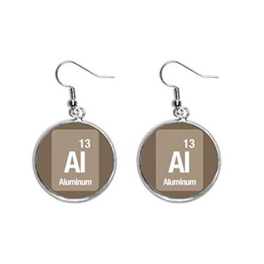 Imagem de Brinco feminino Al Alunum Checal Element com pingente de orelha de prata