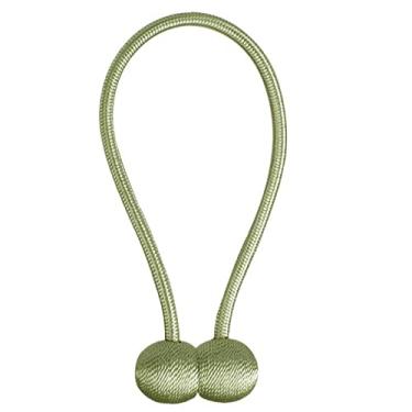 Imagem de Corda de gravata de cortina de bola magnética pérola Cortina criativa Corda magnética Backs Holdbacks Fivela Clipes Acessórios Decorações para casa, Verde claro, China