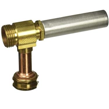 Imagem de Sioux Chief Mfg Rosca de mangueira giratória fêmea 660-H de 0,9 cm por mini descanso de rosca de mangueira macho 1,9 cm