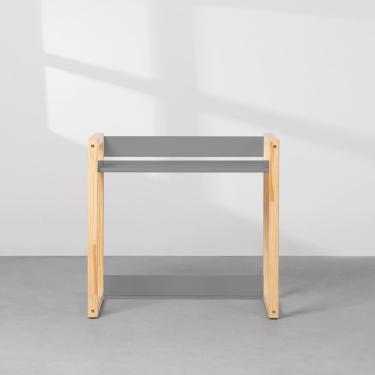 Imagem de Escrivaninha Infantil Noah Natural - Cinza Fosco