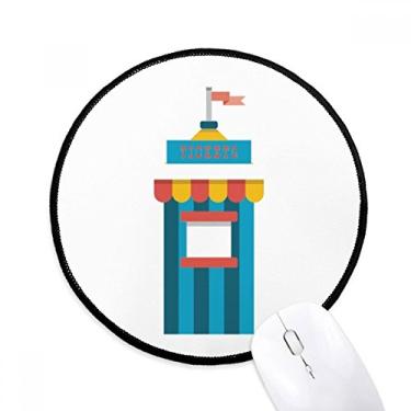 Imagem de DIYthinker Incrível ilustração de bilhetes de parque engraçada mouse pad desktop escritório tapete redondo para computador