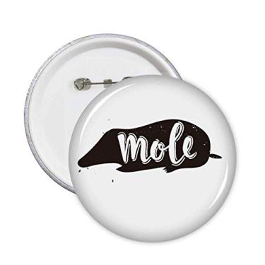 Imagem de Broche de animal preto e branco para decoração de 5 peças