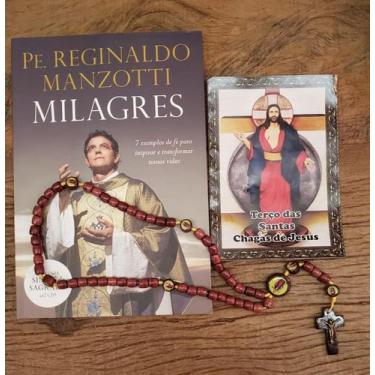 Imagem de Livro Padre Reginaldo Manzotti + Lindo Terço Em Madeira ( Santo Divers