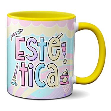 Imagem de Caneca Estética Profissão Esteticista Profissional Presente (Amarela)