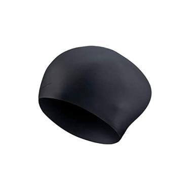Imagem de Nike Boné de silicone para treinamento de cabelo longo liso, preto (001), OS
