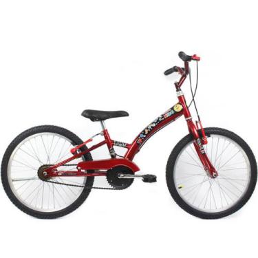 Imagem de Bicicleta Aro 20 Monotubo - Vermelha - Fraida