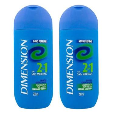 Imagem de Shampoo Dimension 2 Em 1 Cabelos Normais A Oleosos - Kit Com 2 - Unile