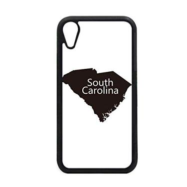 Imagem de Capa South Outline Map America USA para iPhone XR para proteção de telefone Apple