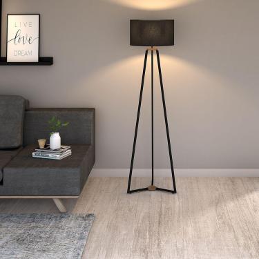 Imagem de Luminária de Chão Estilo Industrial Premium Eiffel - Preta