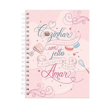 Imagem de Caderno De Receitas Cozinhar É Um Jeito De Amar Rosa 18x25cm