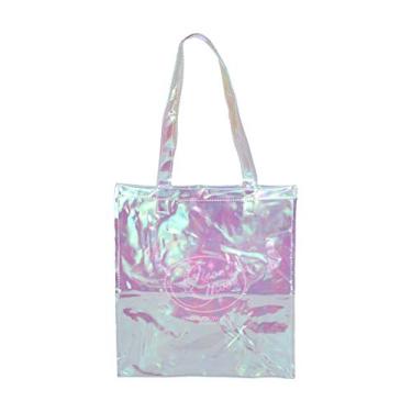Imagem de Valicclud bolsa feminina de ombro transparente transparente holograma (rosa), Balconette, Conforme mostrado., M