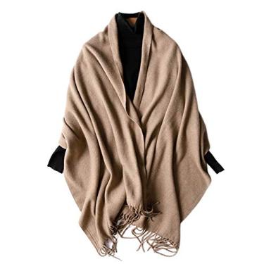 Imagem de Xale grande feminino de mescla de caxemira Legou, extra macio, echarpe, cachecol de pashmina, Cor - 10, 78.6"*27.5"
