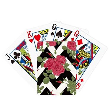 Imagem de Jogo de tabuleiro divertido de cartas mágicas com arte de desenho Red Rose