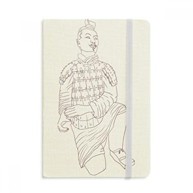 Imagem de Caderno de desenho chinês de Terracotta Warrior chinês, capa dura oficial, diário clássico