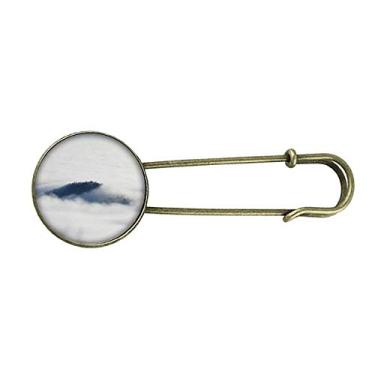 Imagem de Clouds Fog Sky Mountain Nature Forest Retrô Broche de Metal Clipe Joia