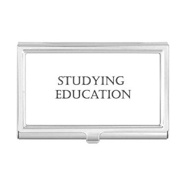 Imagem de Porta-cartões de visita com frases curtas para estudar, educação