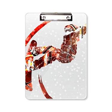 Imagem de Skate esportivo aquarela esqui ilustração prancheta pasta, bloco de escrita A4