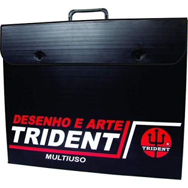 Imagem de Pasta Portfólio para Folhas e Blocos, Trident, PASTA-A3+, Preto, A3+