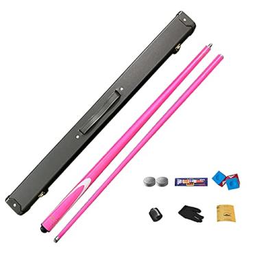 Imagem de Taco de bilhar de fibra de carbono 9,5 mm de baixa deflexão para bilhar taco de bilhar taco de bilhar para casa bares salões de piscina, rosa 4