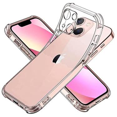 Imagem de Capa de silicone transparente para iPhone 14 13 12 Mini 11 Pro XS Max X XR SE 2022 2020 7 8 6 6S Plus 5 Capa traseira macia, transparente, para iPhone 5 5S Se