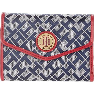 Imagem de Tommy Hilfiger Large-Medium Envelope Wallet-Geometric Jacquard Navy/White/Red One Size