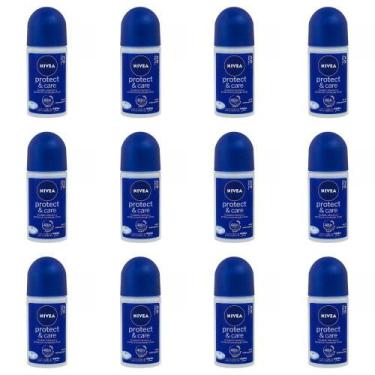 Imagem de Nivea Protect & Care Desodorante Rollon 50ml (Kit C/12)