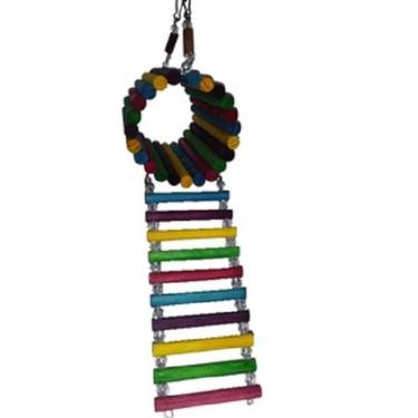 Imagem de Brinquedo Aves Roedores Playground Toca Casinha Ponte Escada