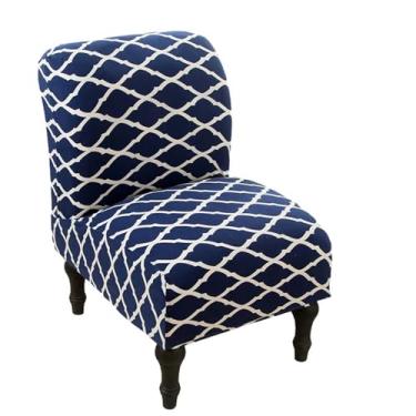 Imagem de Capa de cadeira sem braços, capa elástica para cadeira, chinelo impresso, capas protetoras de móveis para sala de jantar, hotel (Color : Style 4, Size : 1)