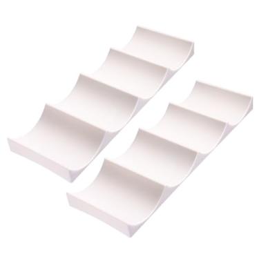 Imagem de HOMSFOU 2 Pçs Rack De Vinho Suporte De Geladeira Prateleiras De Mesa Para Mesa Armazenamento De Vinho Tinto Rack De Exibição De Vinho Suporte De Garrafa De Vinho Suporte De Copo De Vinho