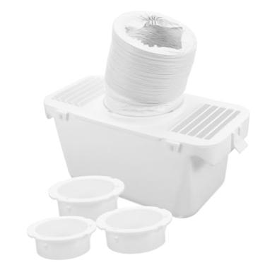Imagem de Uonlytech 1 Conjunto De Kits De Mangueira Balde De Água Placa De Ventilação Kit De Conector Máquina De Secagem Placa De Parede Prático Kit De Placa De Ventilação Peça De Plástico